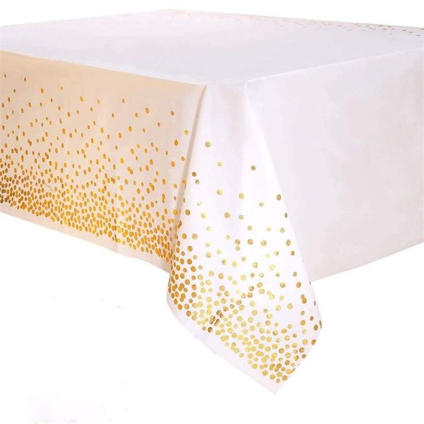 

dot tablecloth disposable gilding multi color fashion convenient table cover decoration kitchen party supplies gifts new 2 6wp k2