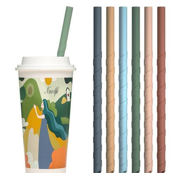

reusable sile collapsible drinking straws flexible screw thread sile straws bpa stra wmtemj powerstore2012