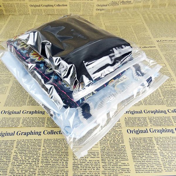 

50pcs clear plastic slide zipper storage bag with vent reclosable clothes underwear zip lock package bag sundries pack polybag h bbynrg