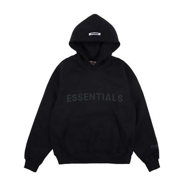 

2021 men's wear nagri fog fearofgodessentials alphabet plus hoodie with male and female hood 76cb, Black;brown