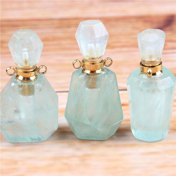 

mini perfume bottle light green 3ml portable travel cosmetic container perfume bottle cosmetic container, Pink;blue