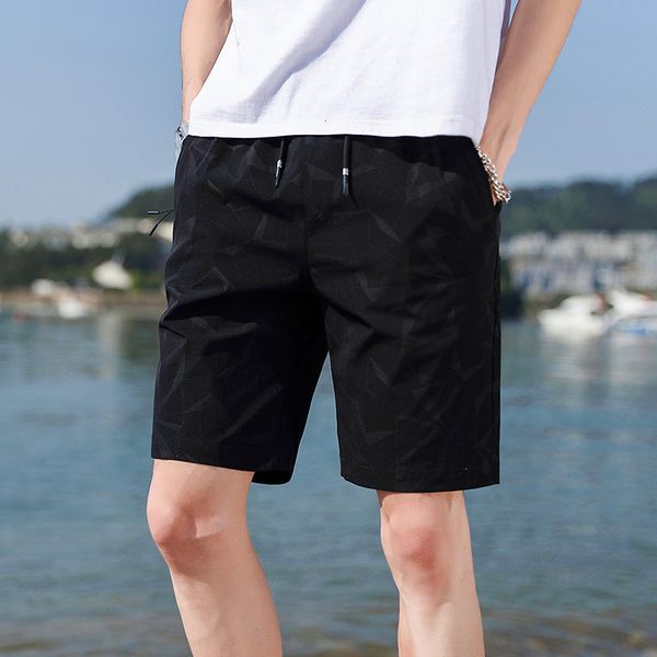 

men's casual shorts beach pants summer, White;black