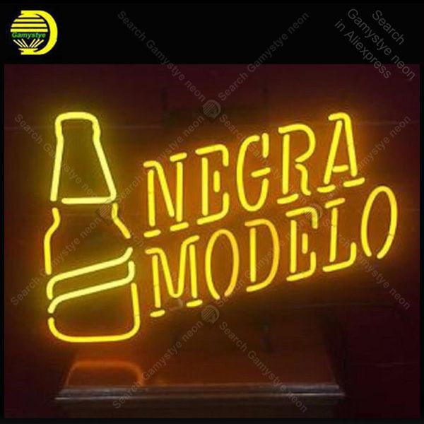 

neon sign for negra model neon bulb sign handcraft beer bar home real glass neon signboard decorate l light professional