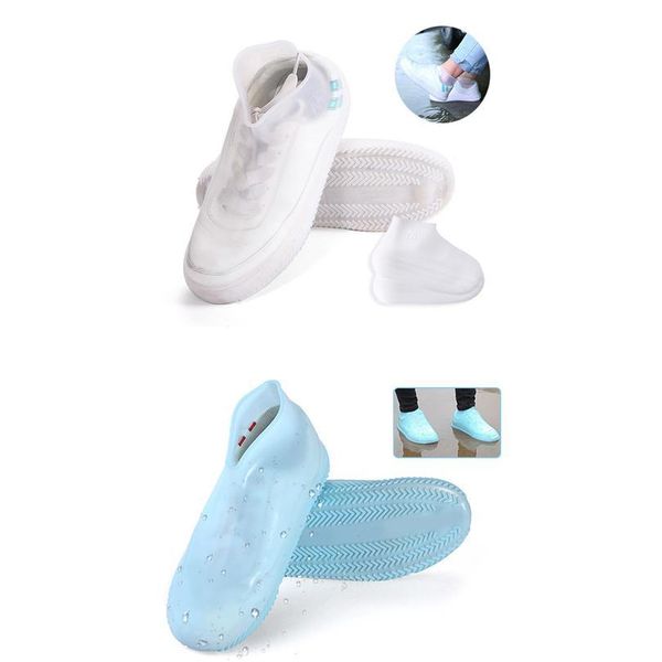 

shoes cover rain waterproof recyclable sile overshoes reusable rainproof men shoes covers rain boots non-slip bbyxfu