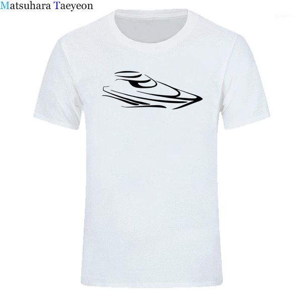 

t-shirt brand men short sleeve speed boat decor funny o-neck tshirt printing t shirts cotton t shirt for clothing1, White;black