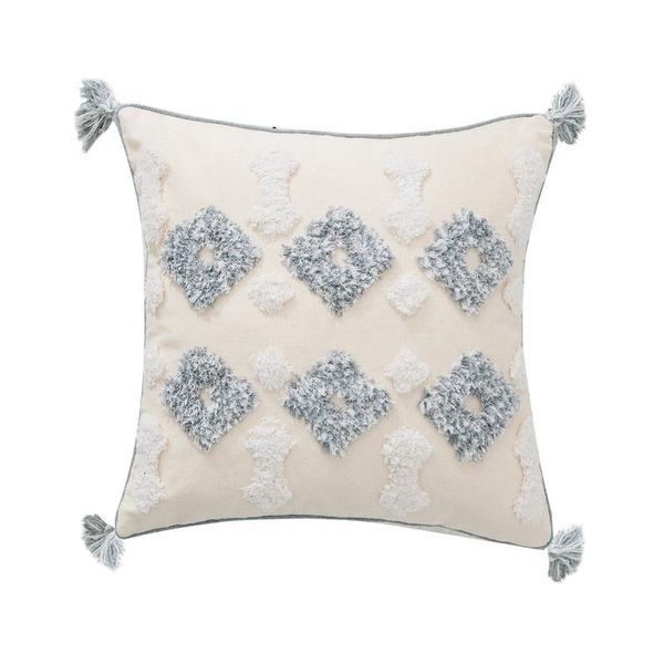 

throw cushion covers tufted and digital printing tassels edge velvet pillowcase custom luxury sofa car art handmade