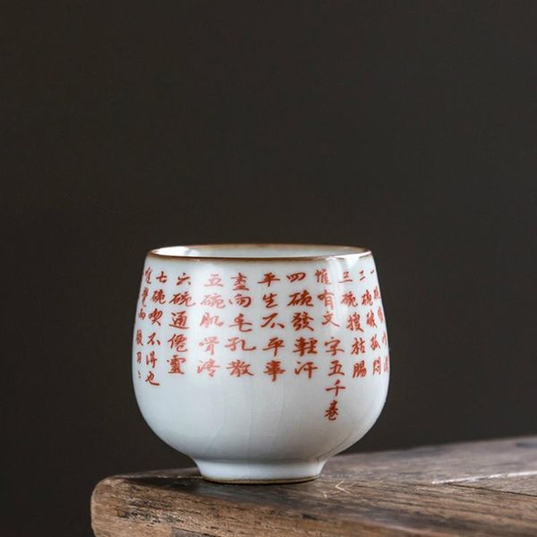 

чаншова традиционный китайский стиль ретро ручной каллиграфии colrecle crecle ceramic 70 100 мл чашка чайные чашки h346 jllqgk