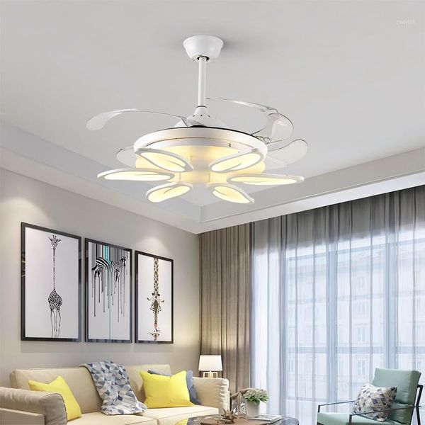 

electric fans led modern iron abs acryl remote control ceiling fan 100w lights.led light.ceiling lamp for foyer1
