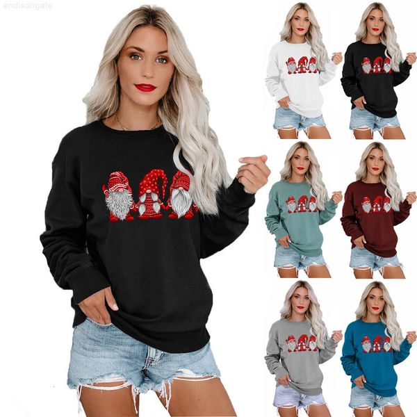 

2020 sweater three old people's printed crew neck loose fit, Black