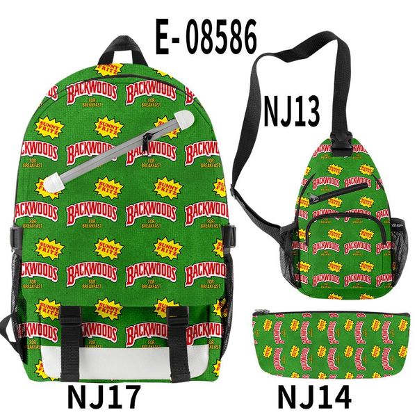 

3d напечатанные backwoods cigar backpack набор slash рюкзак рюкзак на молнии