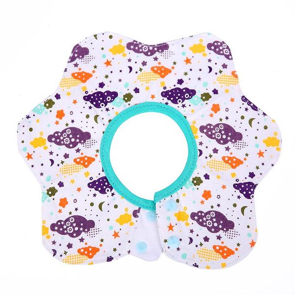 

детские хлопчатобумажные четыре водонепроницаемые слюневые полотенце baby ribs форма цветок многофункциональный bib yyt363 baby хлопок h sqc