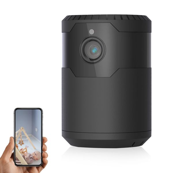 

baby/pet surveillance camera indoor home security cameras 120Â° rotatable infrared hd night vision 30 meters wifi connection