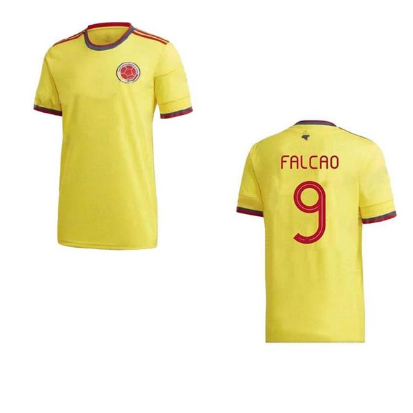 

new 2020 2021 colombia away football jersey james copa u.s. colombia football shirt falcao camisetta de futbur maillot jersey, Black;yellow