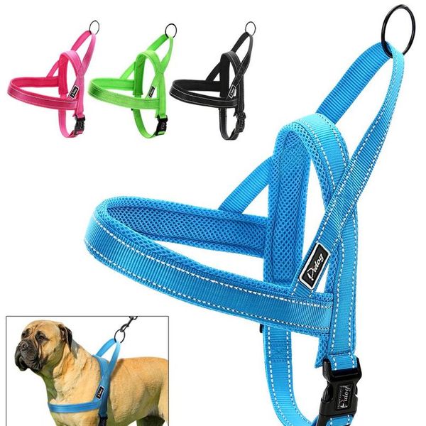 

no pull nylon quick fit dog harness vest reflective mesh puppy harnesses for small medium large dogs adjustable xx bbyfre