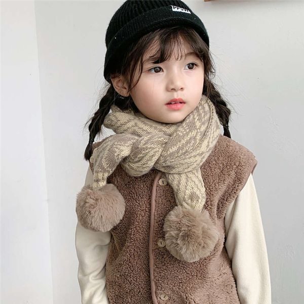 

wool scarv new for boys girls in autumn and winter, Red;brown