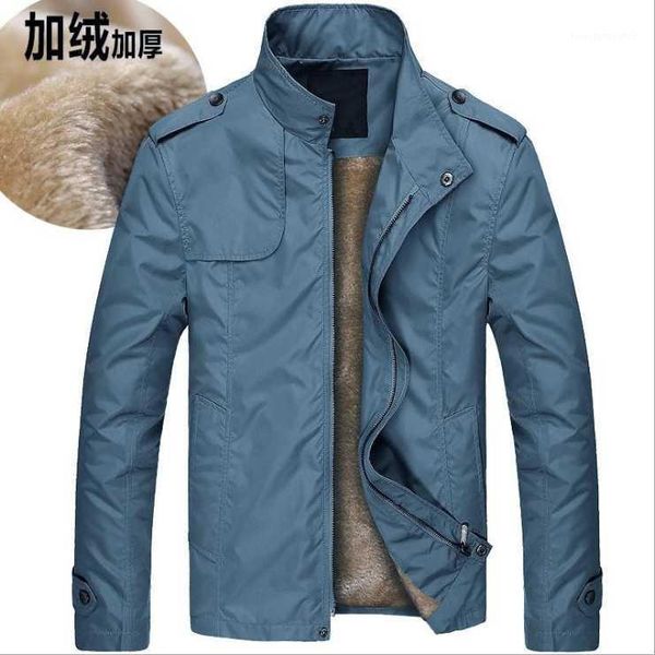 

men's jackets mwxsd men fashion warm casual men's stander collar winter jacket clothing soft outwears1, Black;brown