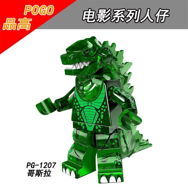 

godzilla's movie series block toy dinosaur monsters animal figures building block toy children kids learning toys gifts