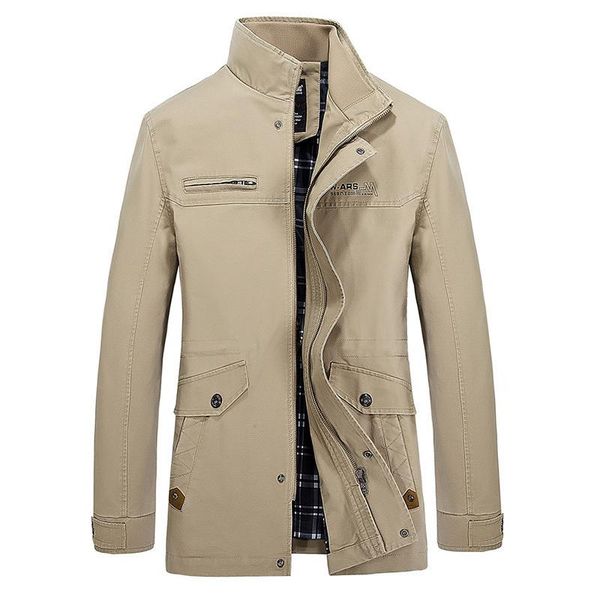

men's jackets mens casual single breasted turn down collar blazer jacket leisure cotton windbreaker coat autumn men, Black;brown