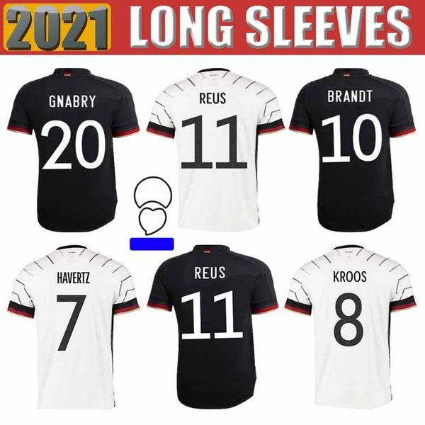 

2021 fans version werner kimmich havertz customize soccer jersey kroos brandt reus gotze gnabry high-quality football shirt men + kids kit, Black;yellow