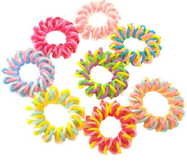 

3.5cm braided rope telephone wire hair band accessories women rubber girl gum q qylznx