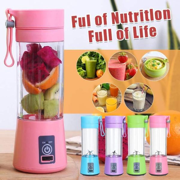 

wxb portable blender usb mixer electric juicer machine smoothie blender mini processor personal cup juice blenders1