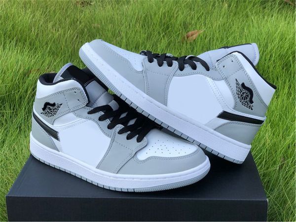

2021 authentic 1 mid light smoke grey black white athletic shoes men women melody ehsani fearless maison chateau outdoor sneakers us 5-12