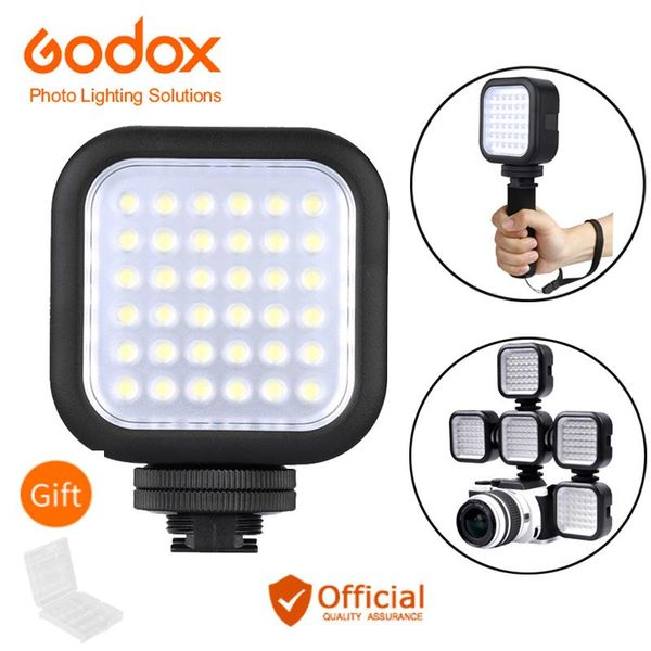 

godox led36 video light 36 led outdoor p lights lamp 5500~6500k for eos 70d 6d dslr camera camcorder dvr accessories