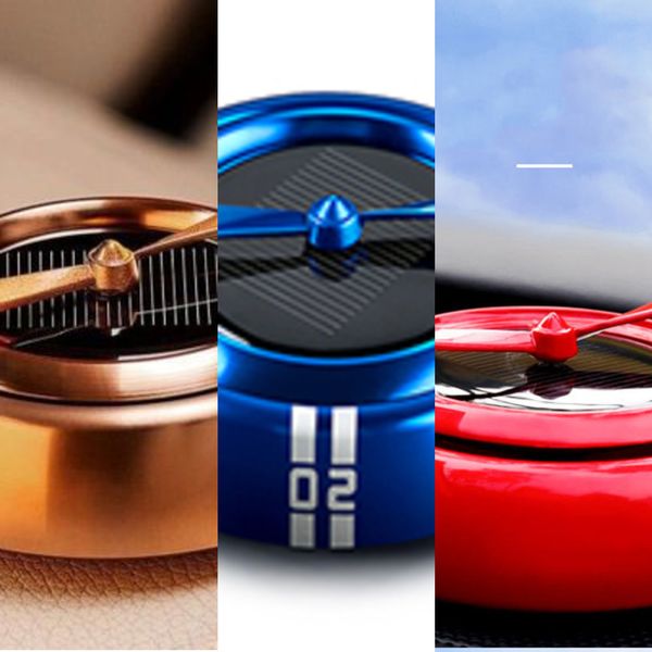 

auto solar rotated freshener aroma diffuser car supplier fragrance smell air purifier ornaments accessories