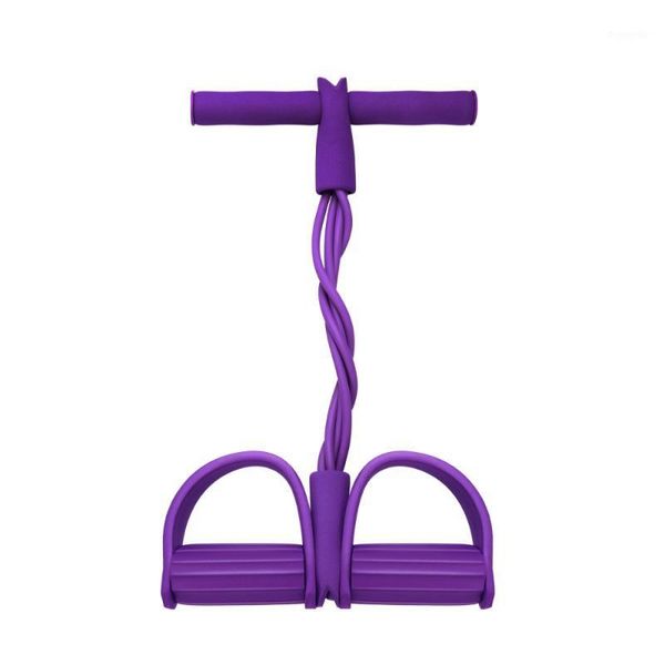 

lioobo4 tubes health belly fitness rope resistance bands workout bands (random color)1