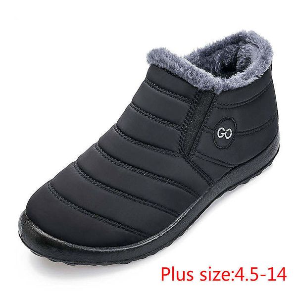 

winter boots women shoes 2019 fashion plush inside warm snow boots women solid color elastic band women shoes ladies plus size t200106, Black