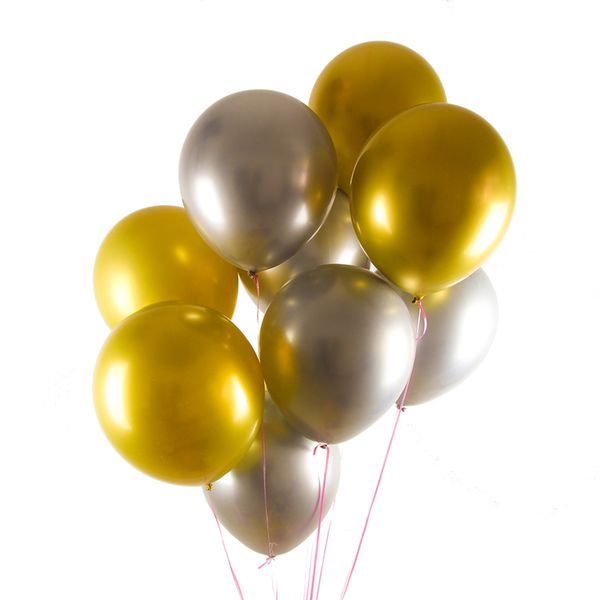 

12inch birthday rose gold silver round balloons party wedding birthday decorations globos ballon
