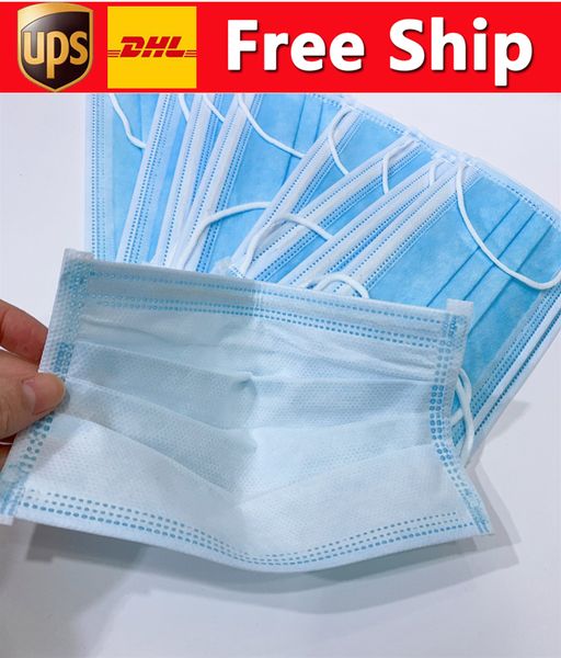 

disposable dhl non-woven 3-layer protection and personal health masks face sanitary mask fast shipx3ik