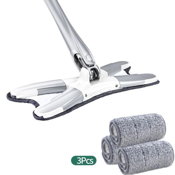 

superfine mop wood foor мокрые и сухое двойное использование большой моп