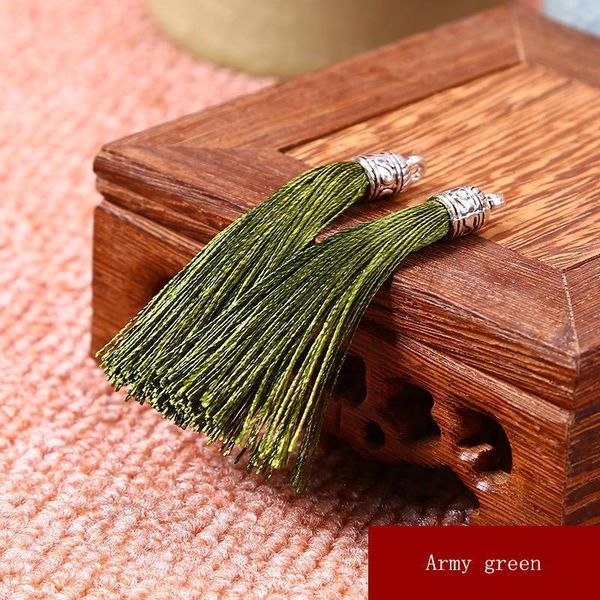 

50pcs mini metal cap tassels women earrings necklace jewelry decor accessories diy keychain fringe trim tassel crafts pendant h jlldug