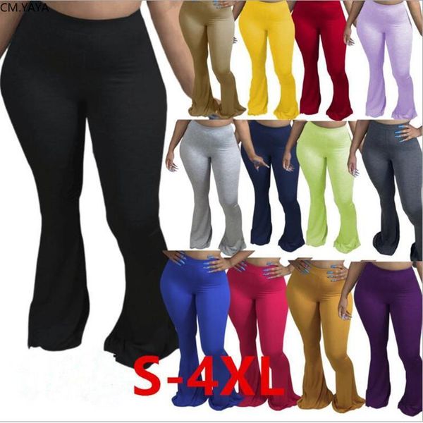 

sport women elastic wide leg flare pants leggings high waist trousers draped jogger pants sweatpants drop shipping, Black;white