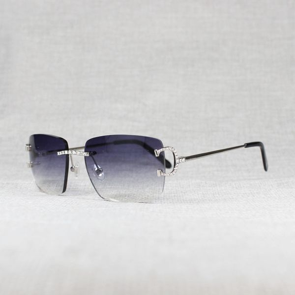 

luxo strass and yarn without hoop, glasses, sunglasses, frames of stone metal tp8u, White;black