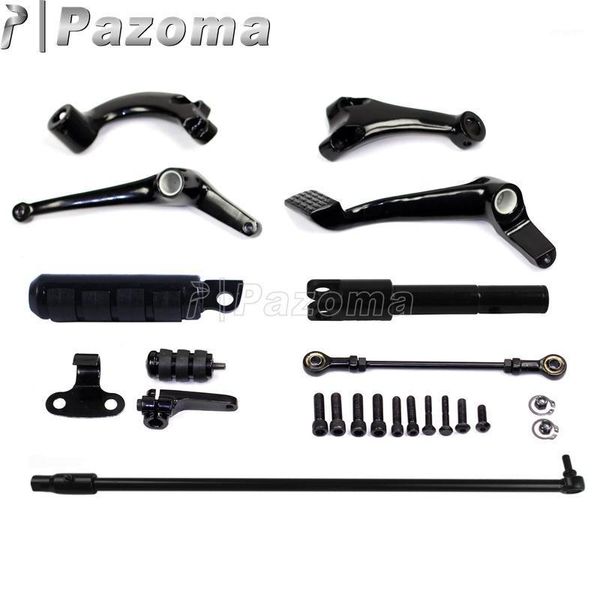 

pedals black motorcycle forward controls complete foot pegs levers linkage for superlow custom xl883 12001