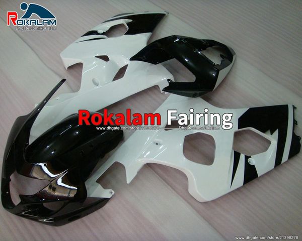

for suzuki fairings black white gsxr750 gsxr600 2005 k4 race bike kits 04 05 2004 gsx-r750 2005 motorcycle fairing (injection molding)