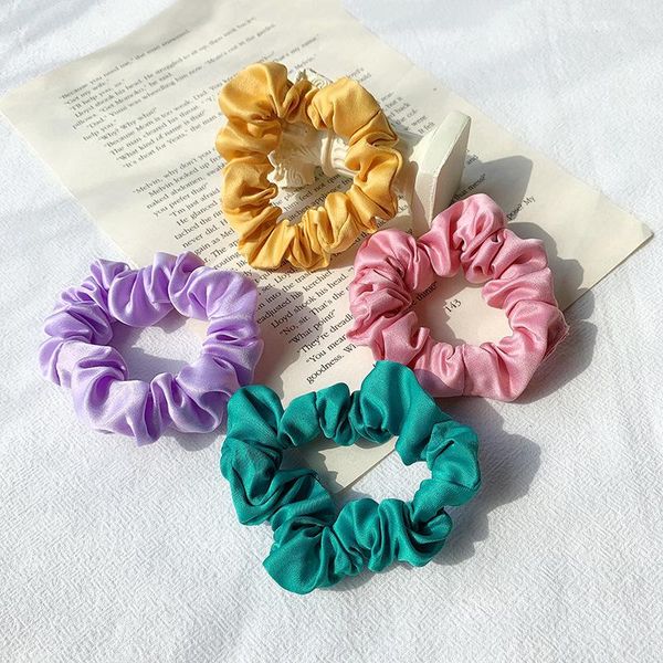 

hair accessories hairlyah candy color women large intestine band solid elastic ponytail head rope scrunchies ornament