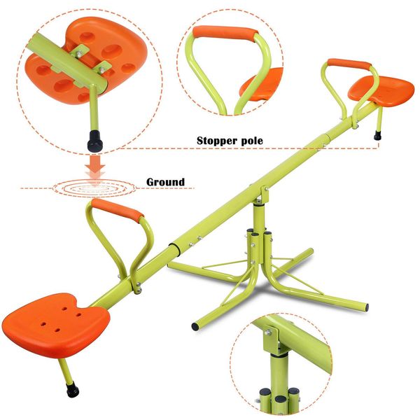 

junior kids heavy-duty seesaw 360 degree spinning children birthday gift ez set