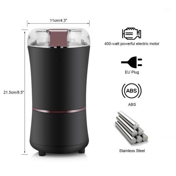 

electric coffee grinders 400w bean grinder 220v stainless steel blades salt pepper mill spice nuts seeds1