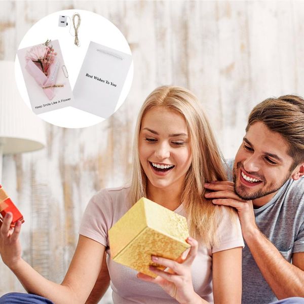 

greeting cards 1 set exquisite diy festival dried flower blessing