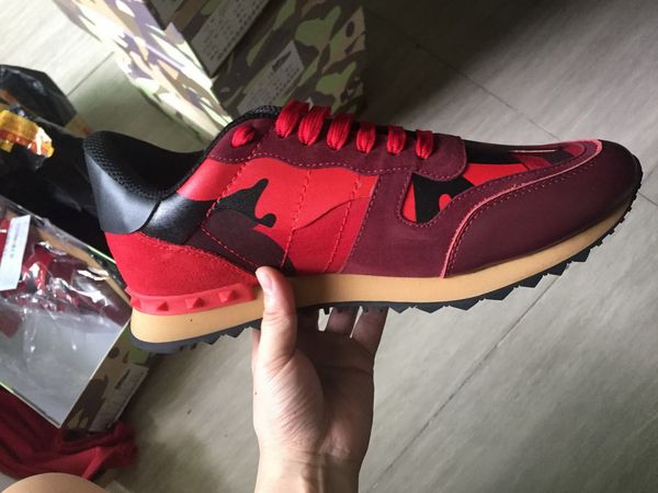 

star studded shoes mesh leather camouflage studded shoes combo stars rock runner metallic lace-up shoes rock studs size 35-46, Black