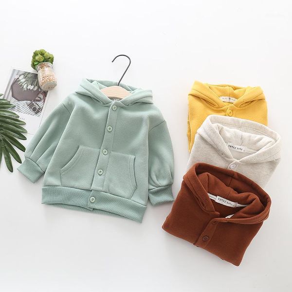 

jackets keaiyouhuo winter coat boys and girls jacket velvet hooded baby sweater solid color cardigan clothes for 5y1, Blue;gray