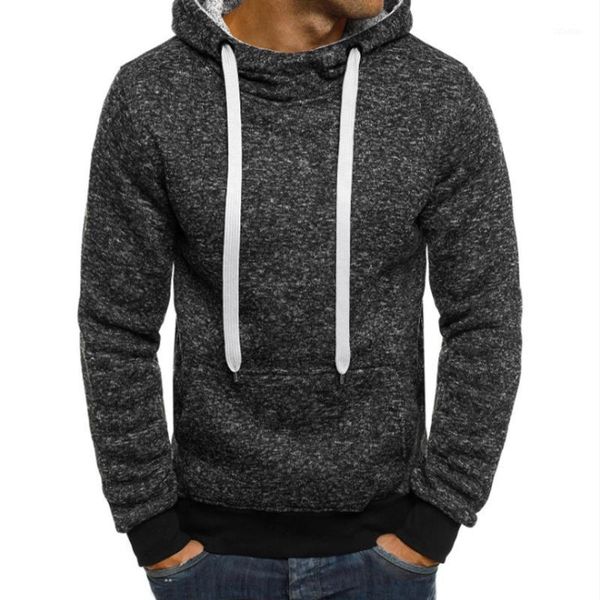 

men's hoodies & sweatshirts men jacket winter spring drawstring hooded sweatshirt male long sleeve pullover hoodie coats streetwear clo, Black