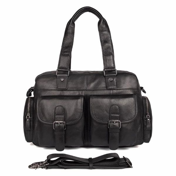 

j.m.d 100% корова кожаная мужская сумка для одежды классический твердый черный ноутбук сумка горячая распродажа сумка на плечо подходит к кн