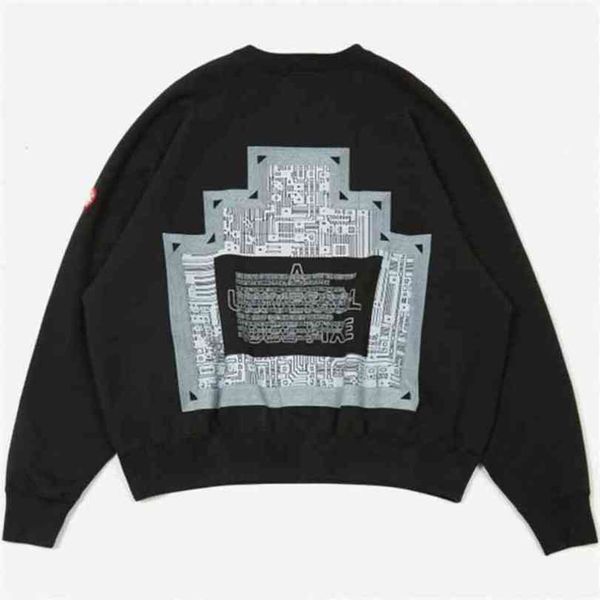 

cecavempt herfst hoodles trui men campus slijtage casual wild couple, Black