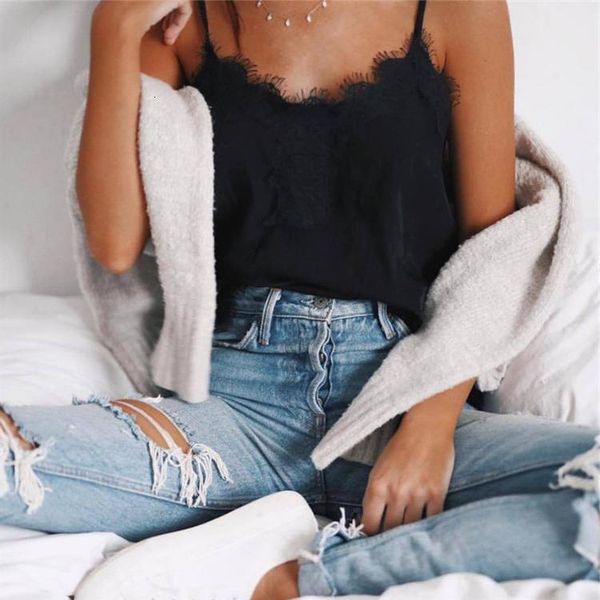 

designer v neck women summer tank ladies camisoles black friday 2021 deals, White;black