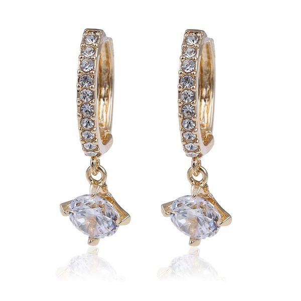 

2020 atmospheric fable universal zircon earrings new year promotion earring, Silver