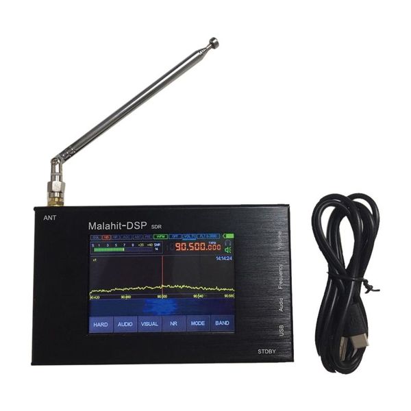 

50khz-2ghz with register code malachite sdr radio malahit dsp sdr receiver ,3.5inch lcd ,battery ,speaker,metal case